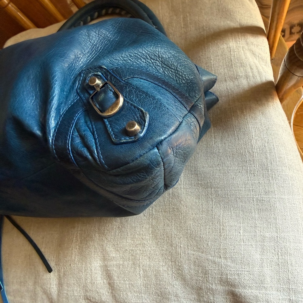 BALENCIAGA 2004 Dark Turquoise Purse (Moto City), Rare Color/HTF - Picture 15 of 16